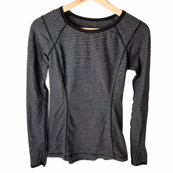 Lululemon Long Sleeve Shirt Sweater Rare Striped 6